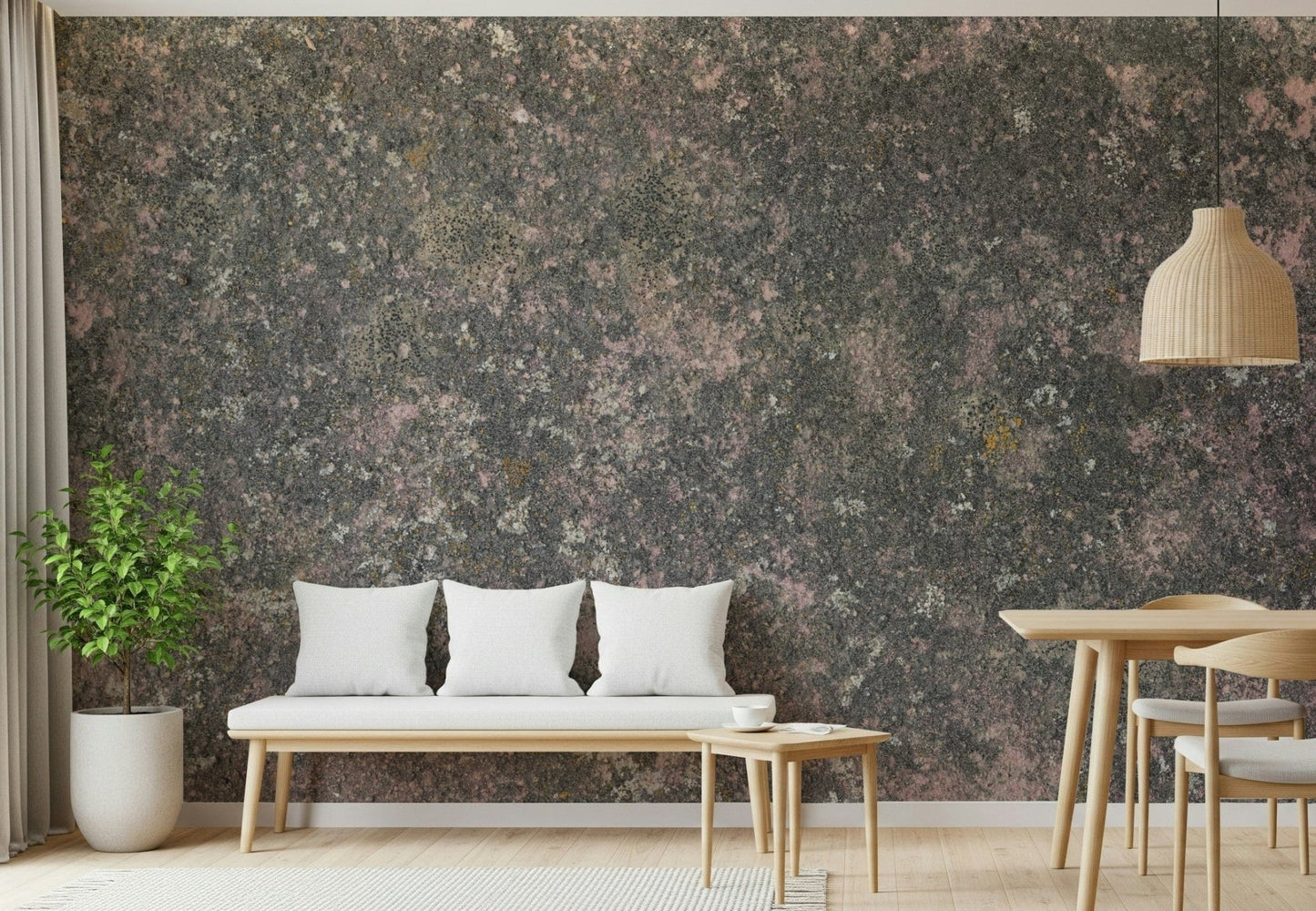 Whispers of Pink Stone Wall Mural -2566600