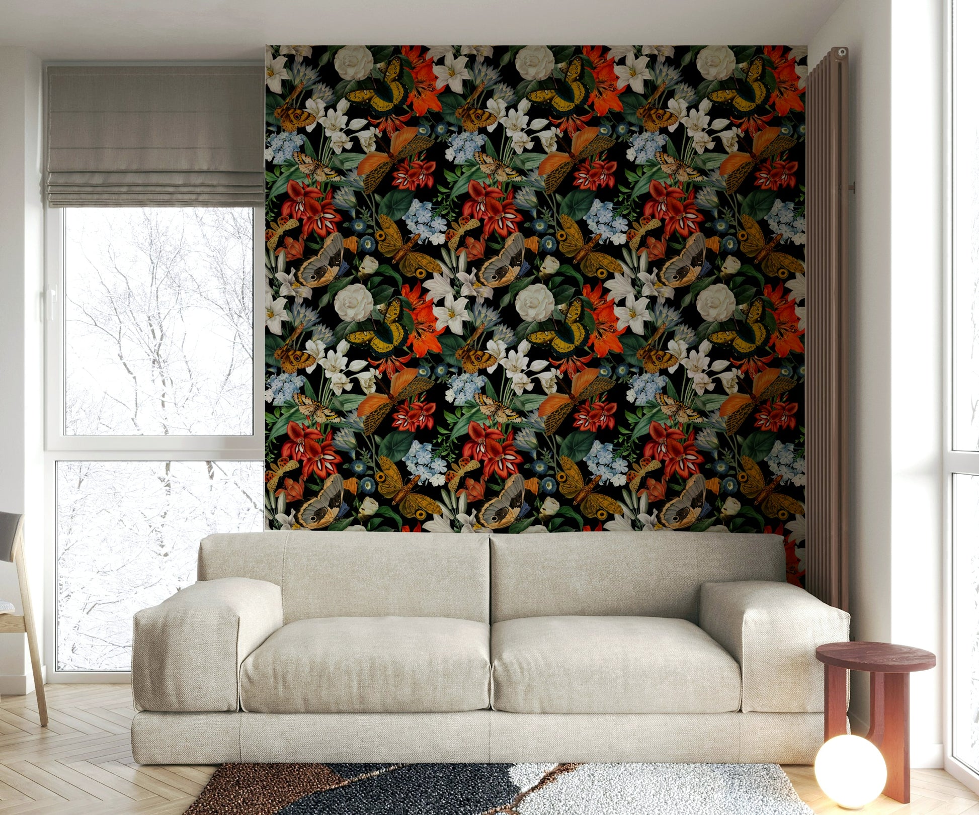 Mysterious and calming wallpaper perfect for creating cozy rooms

