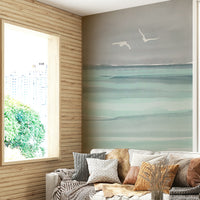 Living room ocean wallpaper

