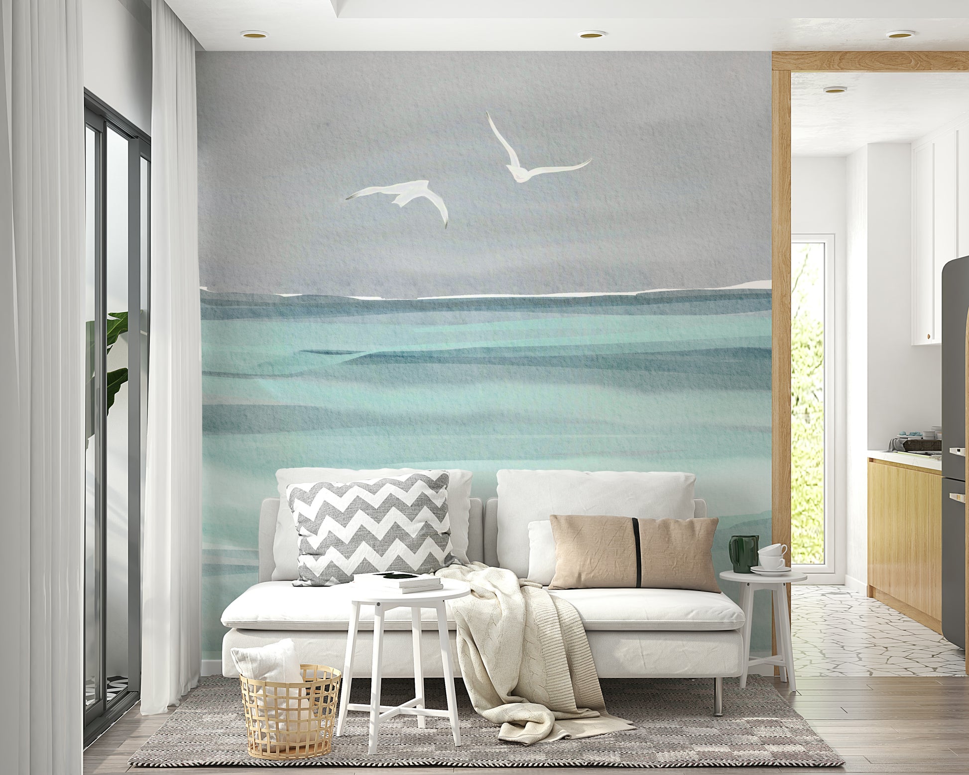 Coastal wallpaper for walls

