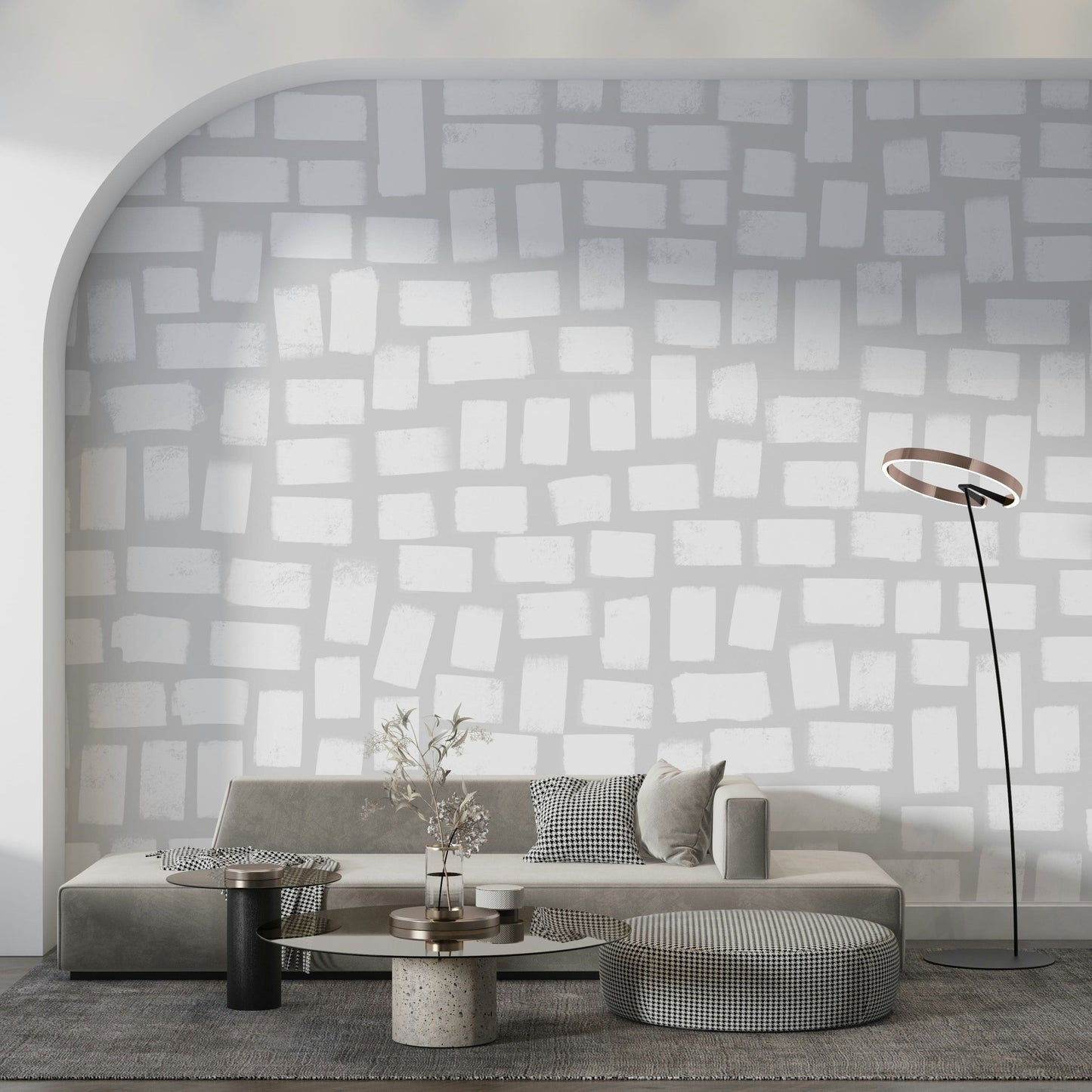 A serene abstract paint wall mural for your decor.