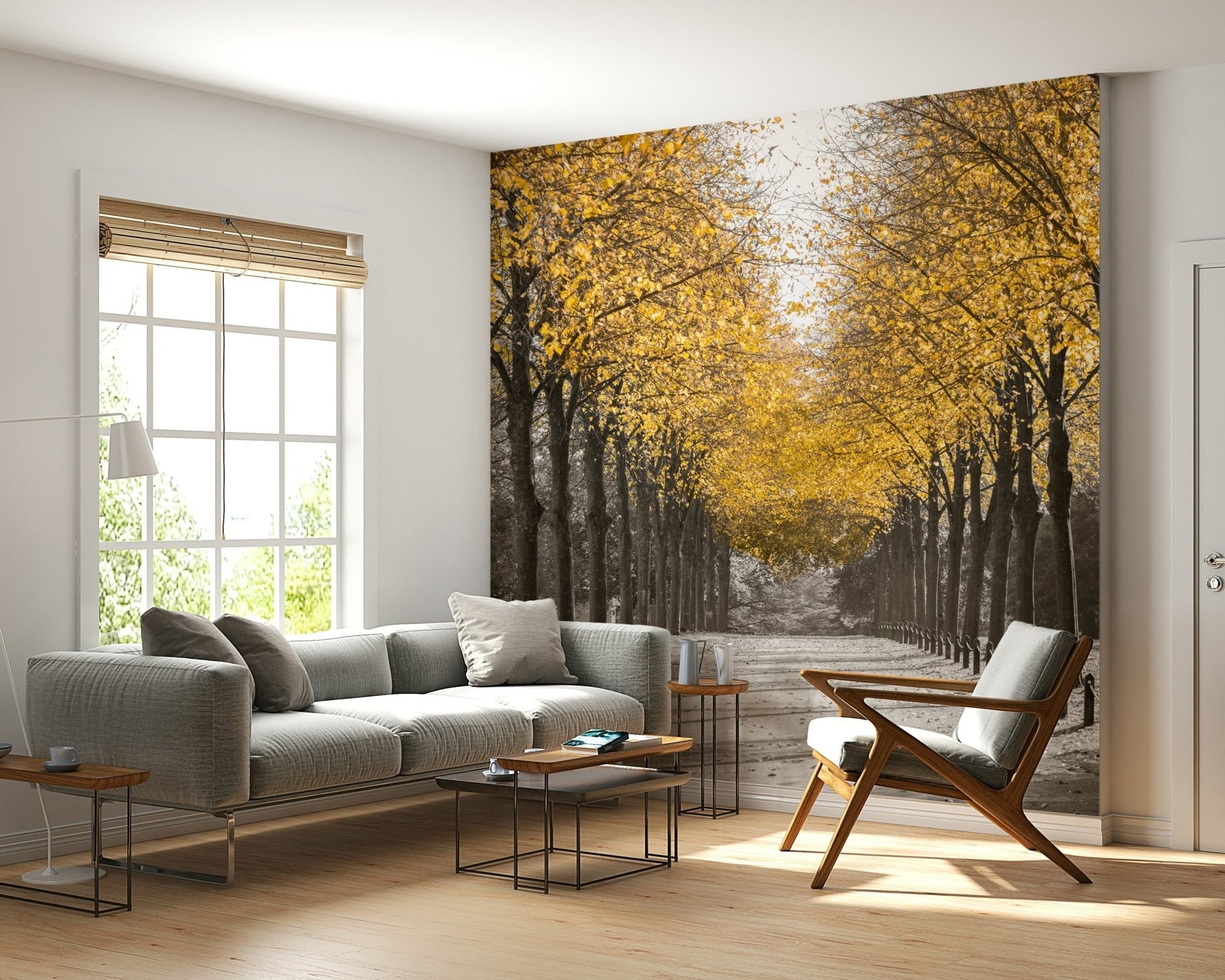 White Gold Wall Mural