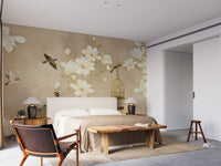 White Magnolia Flowers Wallpaper Murals - Giffywalls