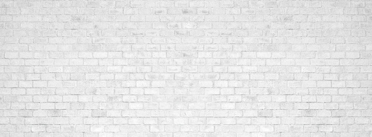 White Brick Wall Texture Wallpaper in your room — zoomed