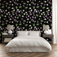 Chalk-texture berries wallpaper

