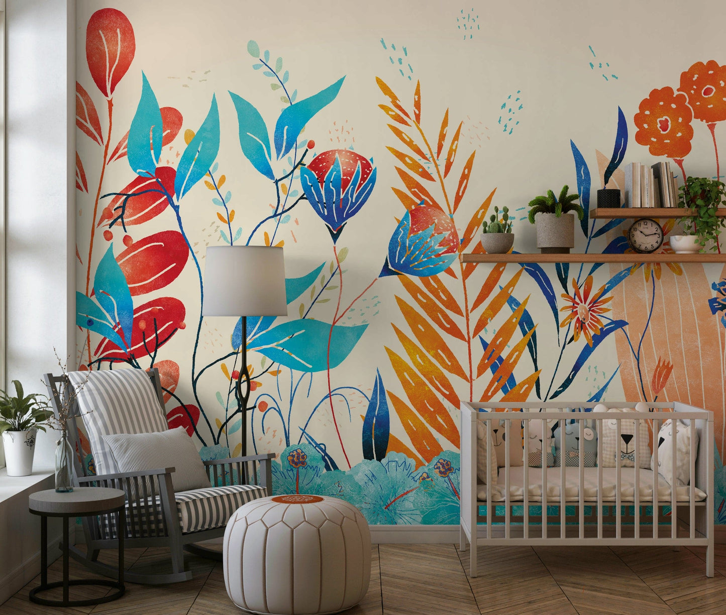 Wild Bloom Symphony Wall Mural