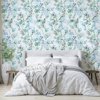 Wild Grasses Botanical Nature Sage Green Wallpaper.