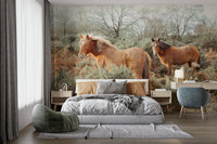 Wild horse wall design for energetic rooms

