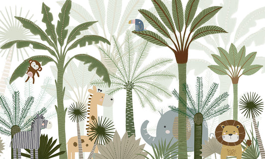 Papier peint animal abstrait de safari sauvage