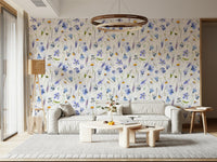 Daisy cornflower bellflower delicate wall covering