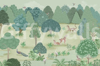 The style is a soft-focus illustration or a painterly design.

