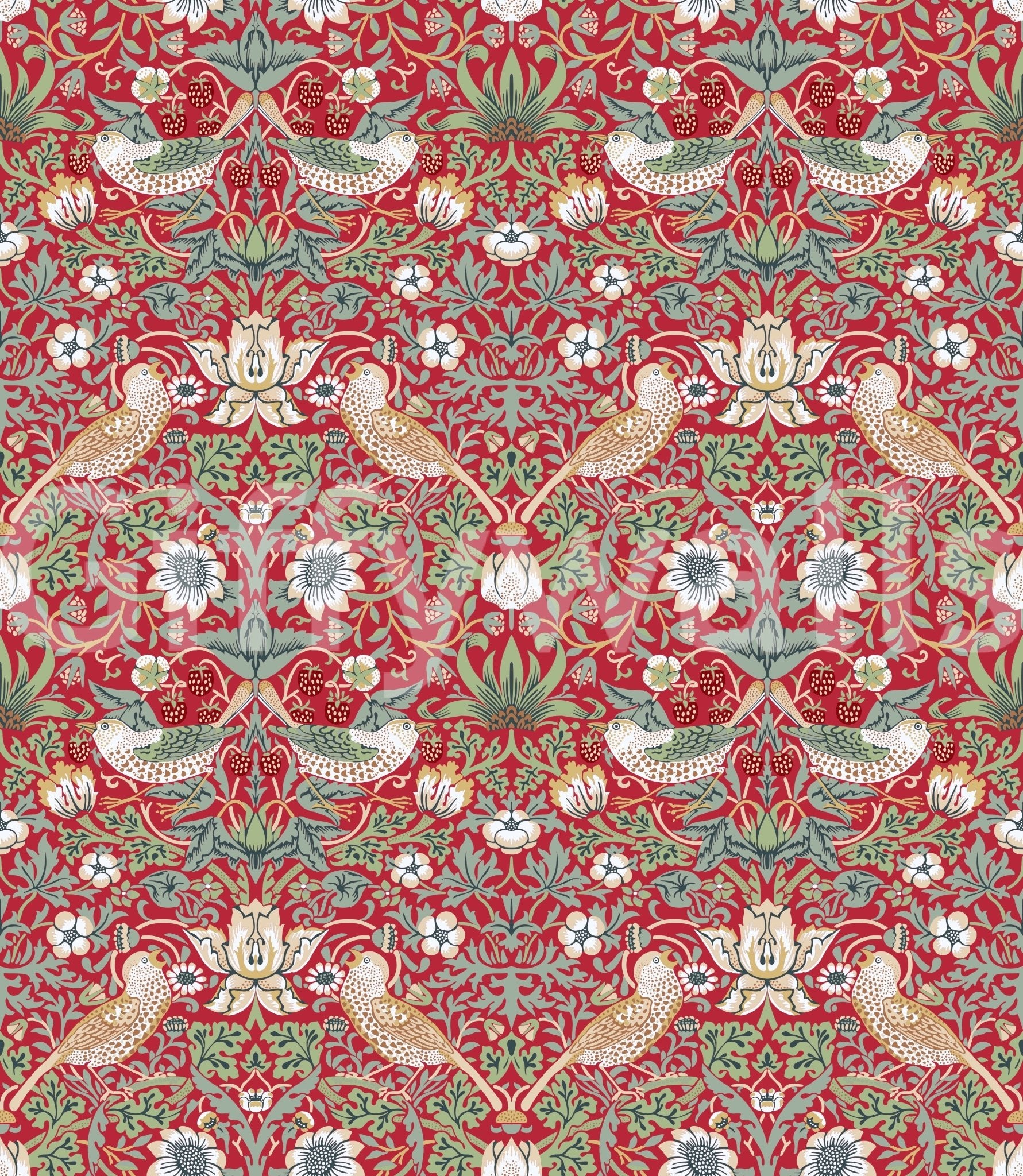 The wallpaper has a smooth, non-reflective matte finish.

