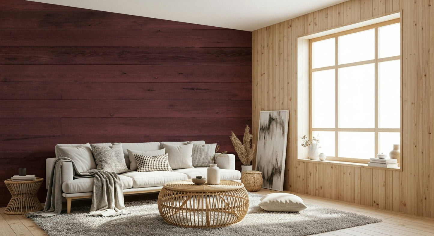 Wine-Stained Wood Wall Mural -2307978