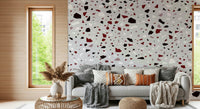 A beautiful modern art wall mural of abstract stone.