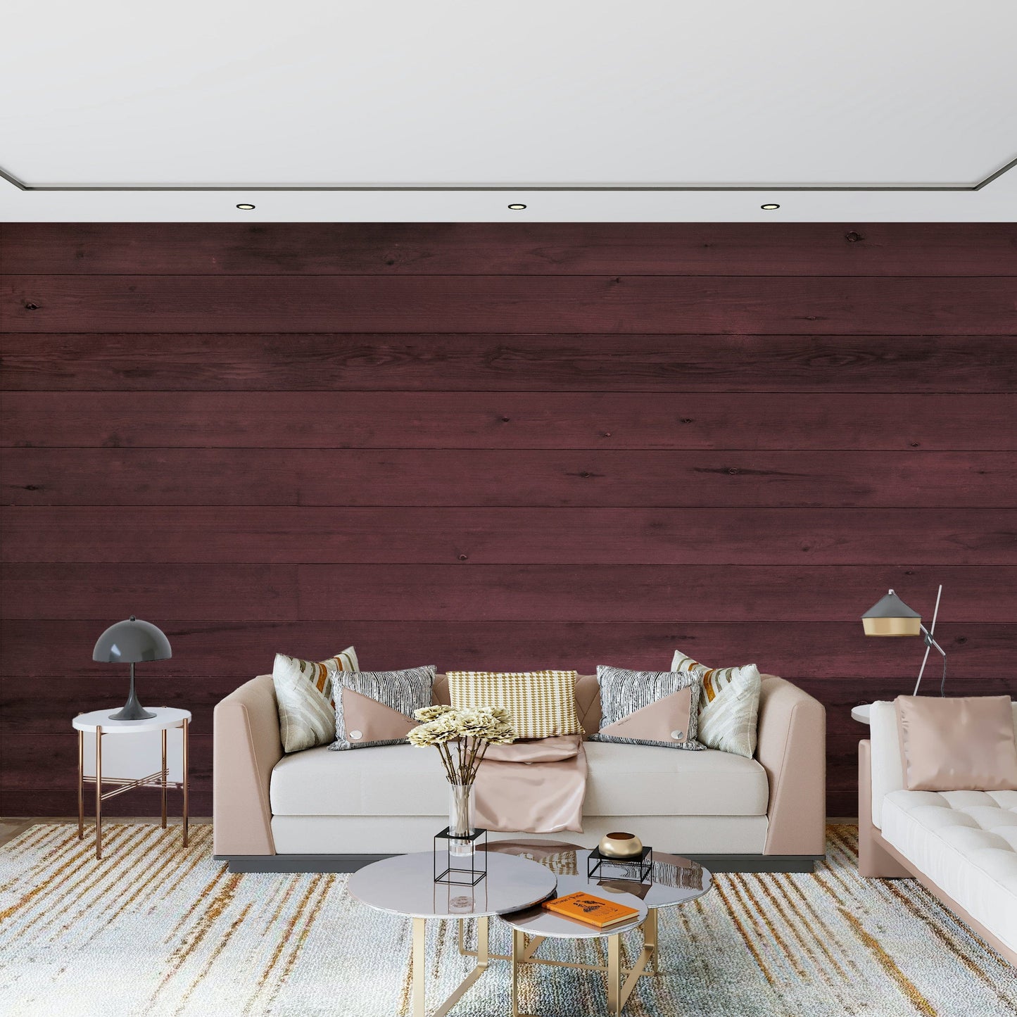 Wine-Stained Wood Wall Mural -2307978
