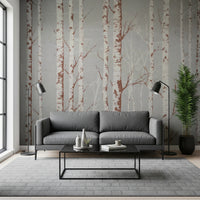 Winter Birch Beauty Wall Mural