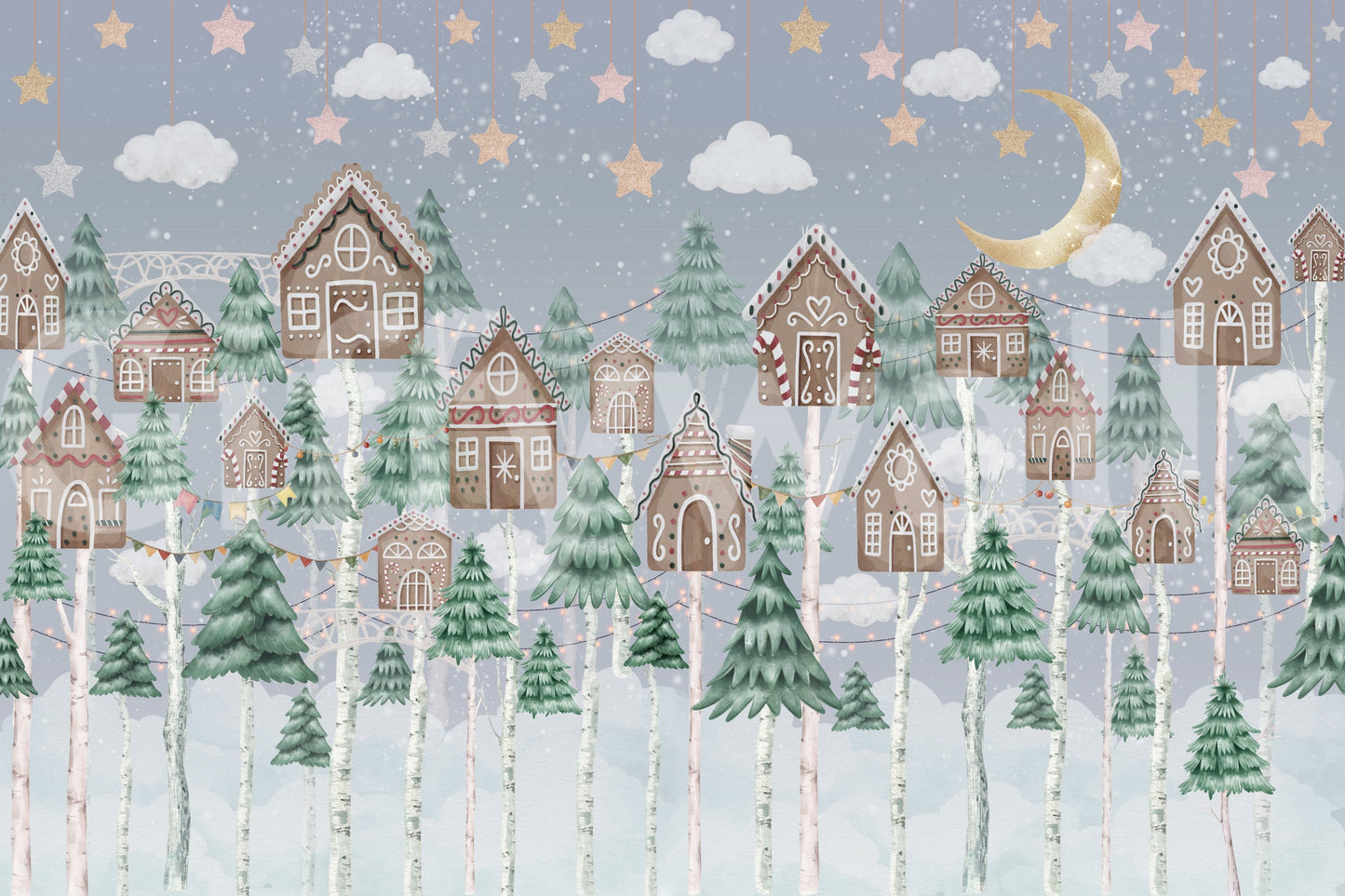 The view shows a serene, detailed winter landscape.

