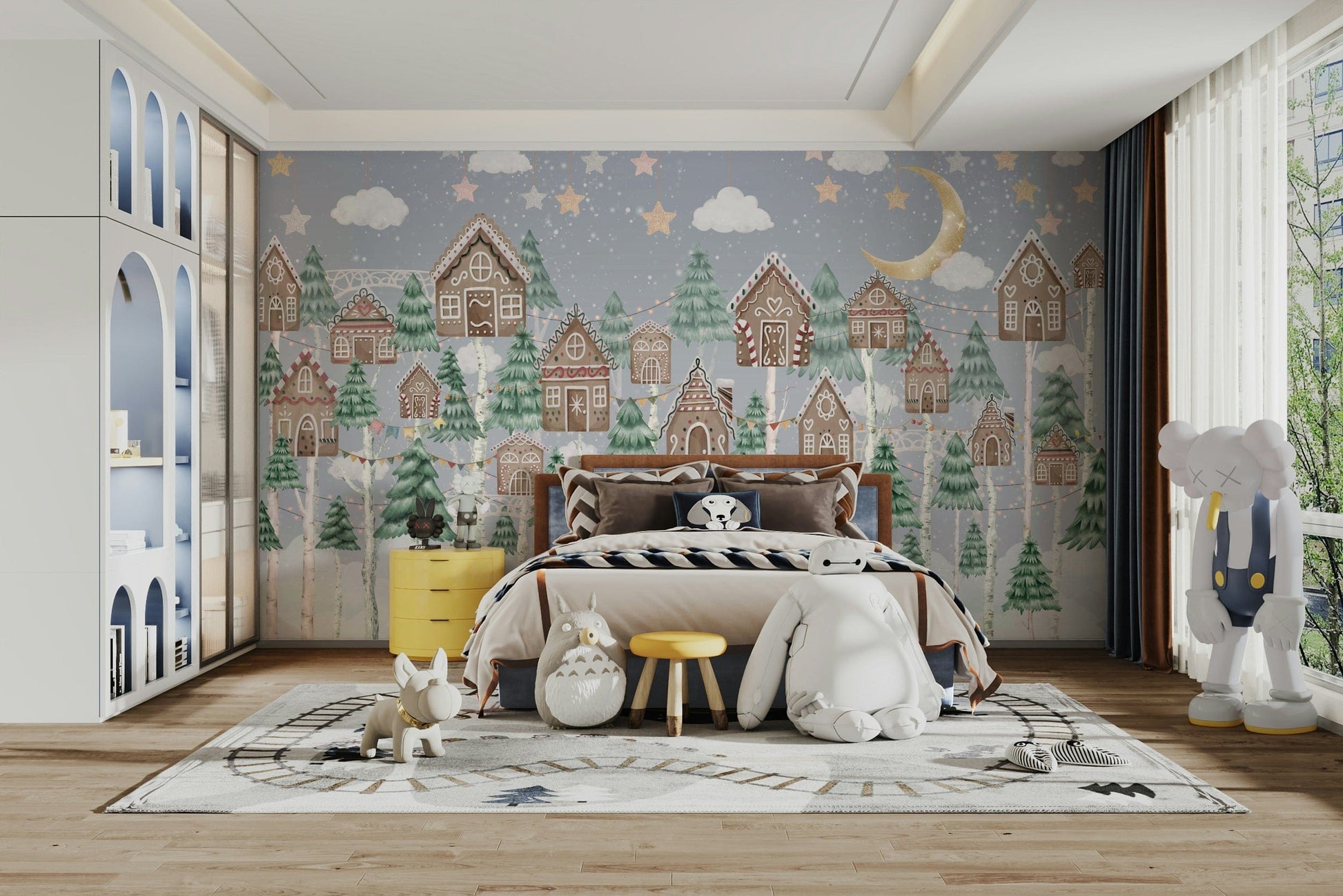 The style is painterly or a soft-focus photograph.

