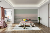 A beautiful abstract water wall mural for a living room.

