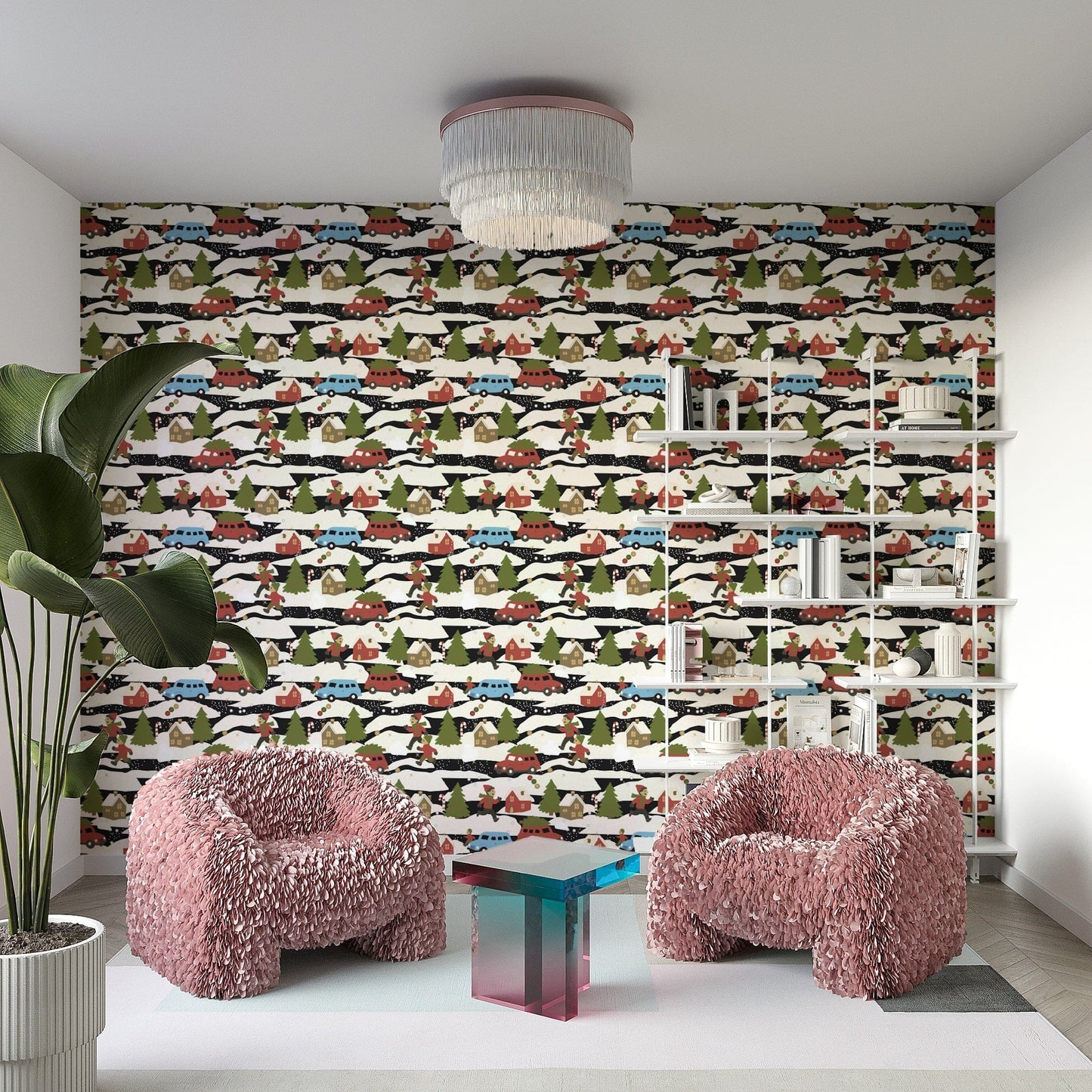 Snowy Town Adventure winter wallpaper

