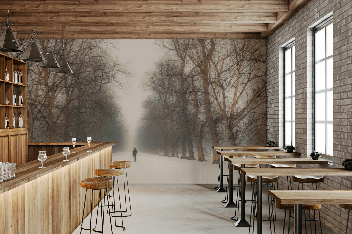 A classic London wallpaper for walls.

