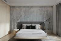 The mural serves as a stunning and immersive feature wall.

