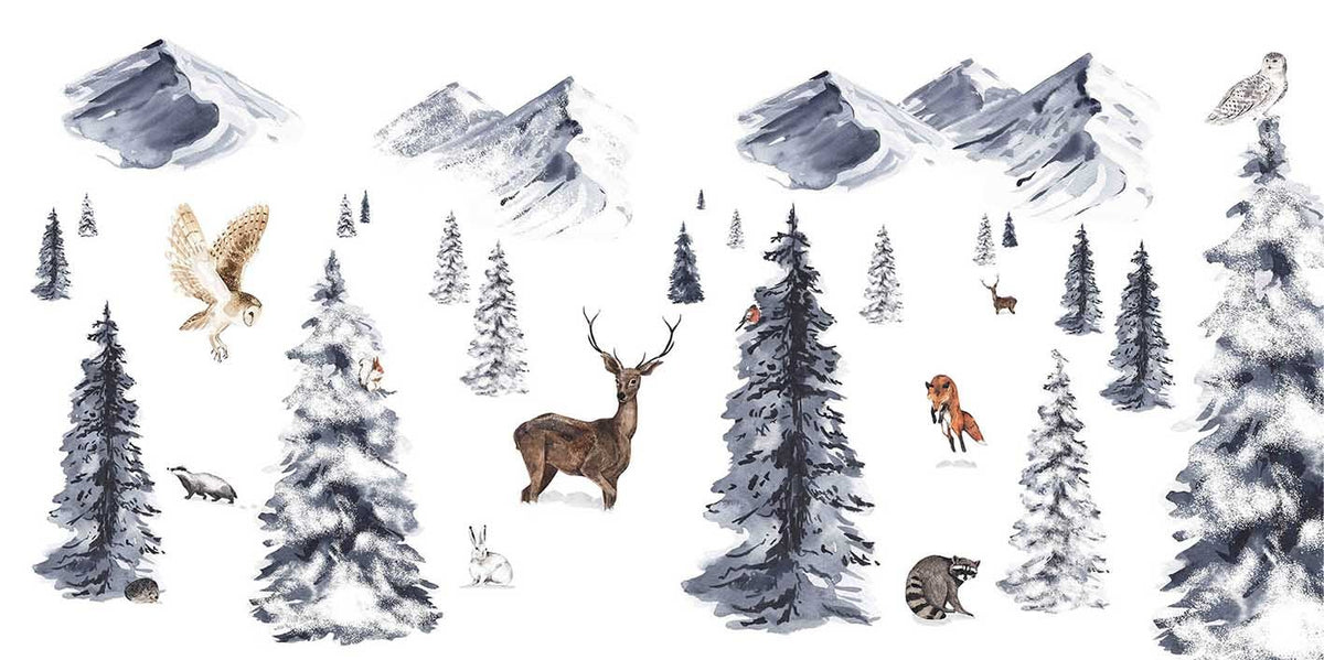 Winter Wonderland tapetmaleri in your room — zoomed