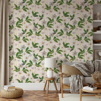 Floral wall decor with Wood Anemone print

