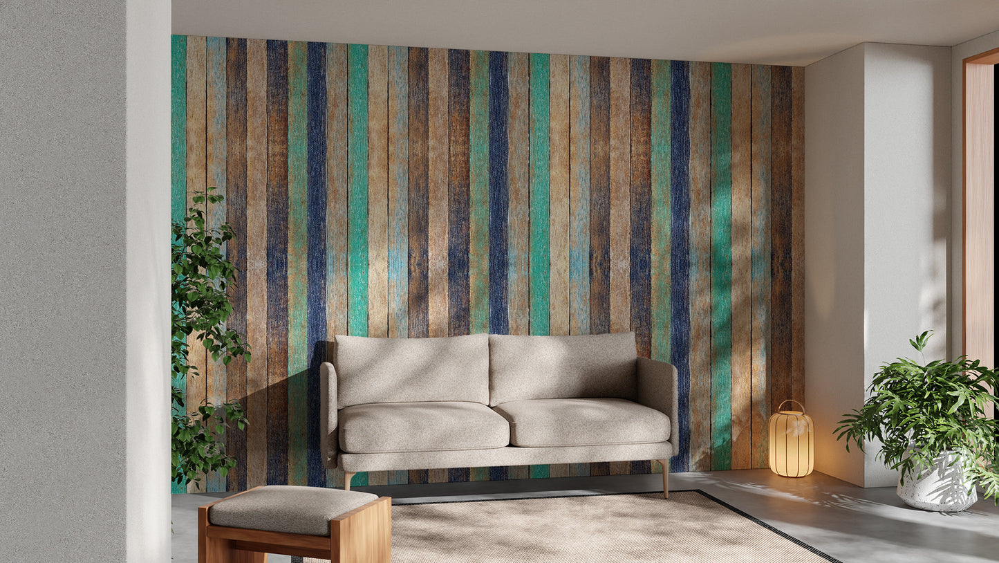 Wooden Planks Wallpaper Mural - Giffywalls