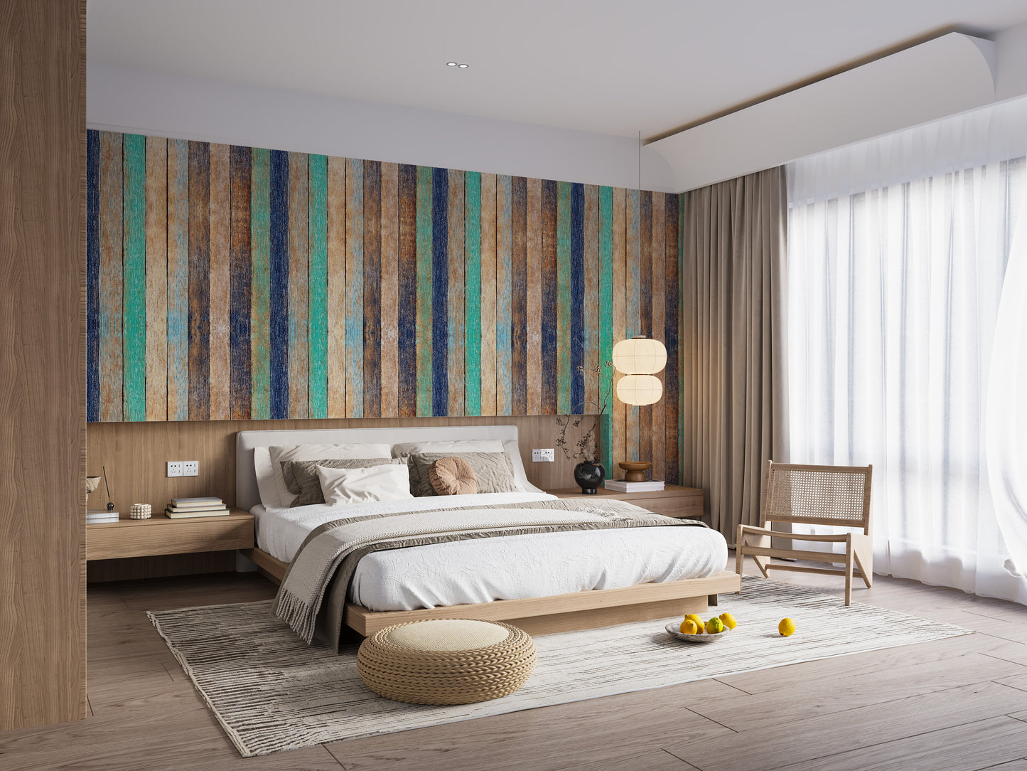Wooden Planks Wallpaper Mural - Giffywalls