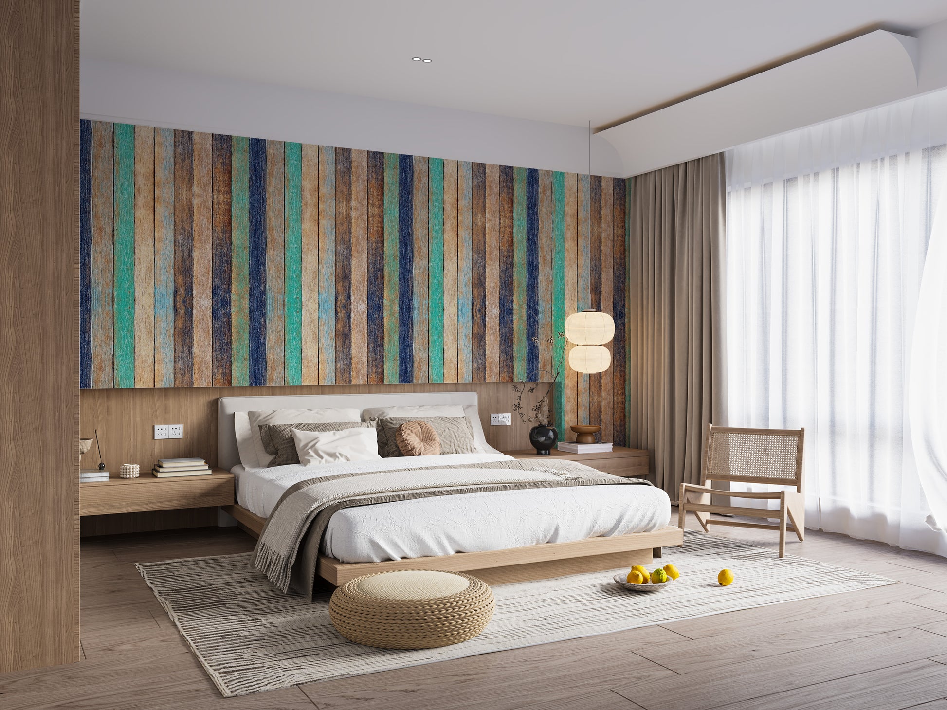 Wooden Planks Wallpaper Mural - Giffywalls