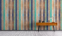 Rustic wooden planks wallpaper mural for walls
