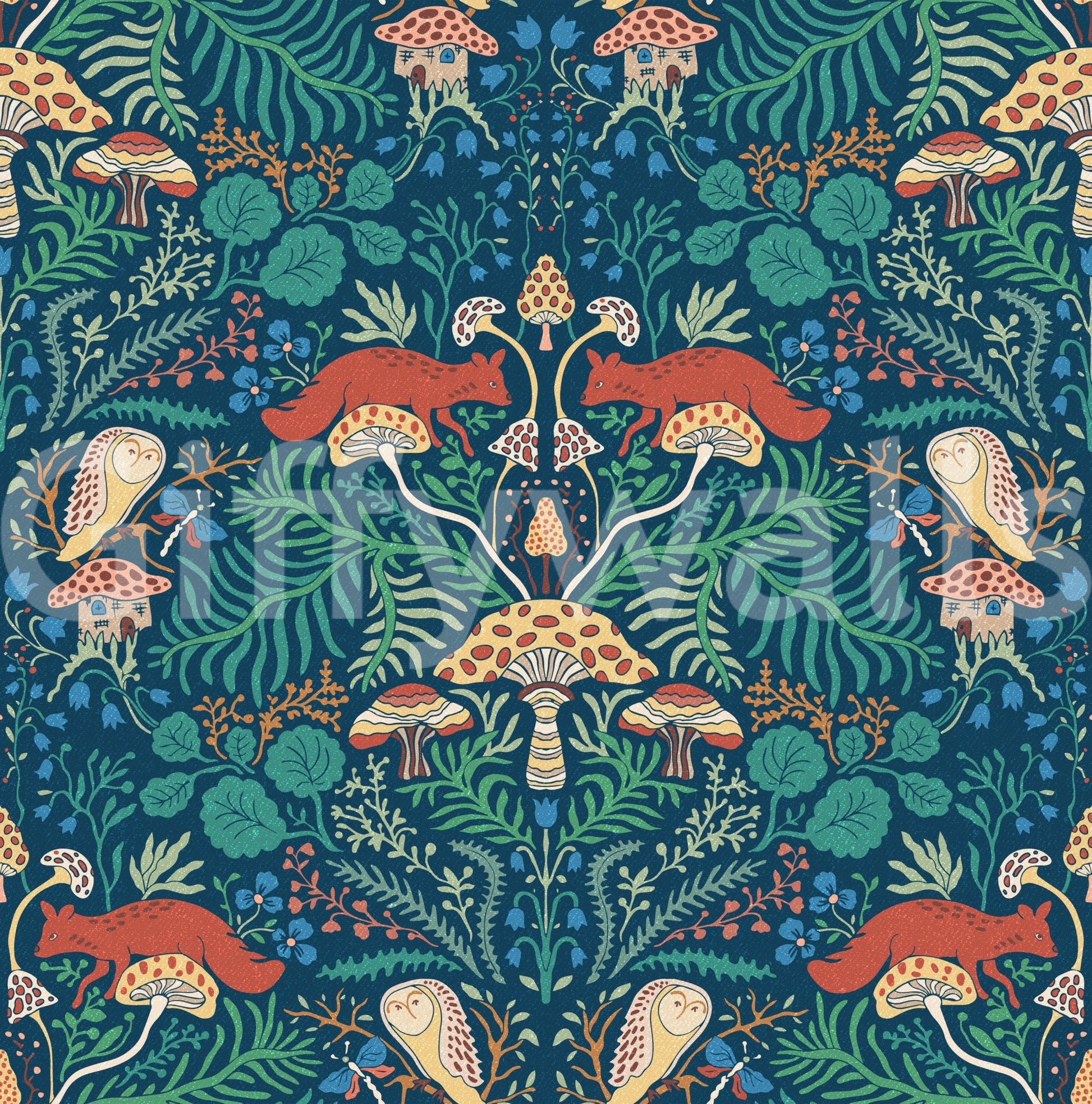 Captures the essence of a hidden forest floor.
