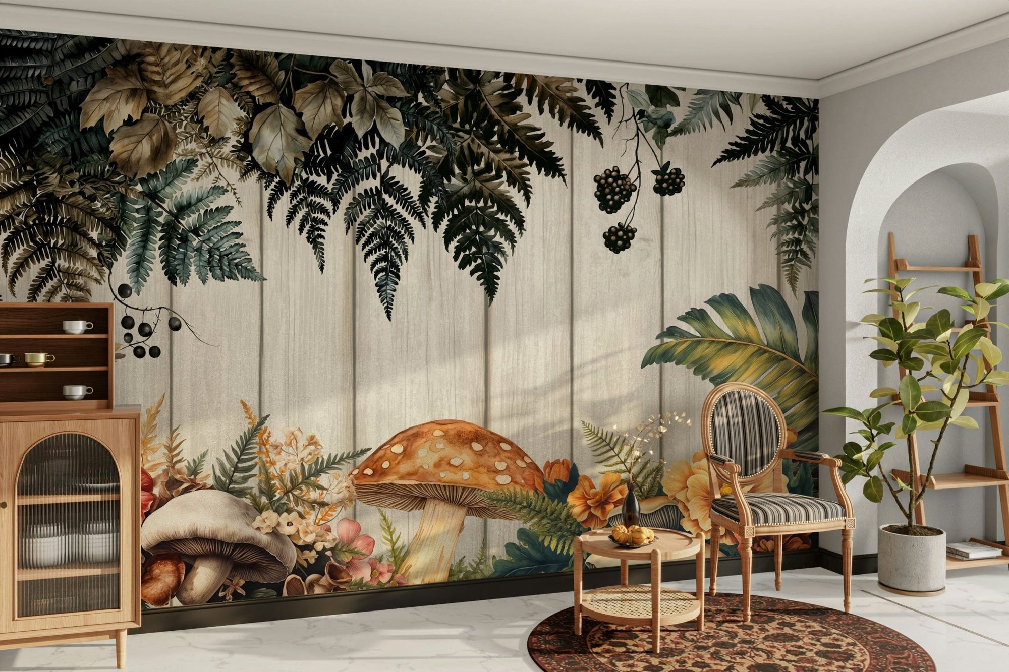 The design gives a feeling of quiet, natural beauty.

