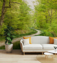 Nature-inspired wall mural

