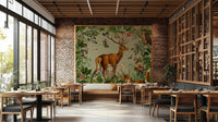 Cozy wallpaper with woodland creatures

