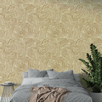 Textured woven wallpaper for a refined, elegant room look.

