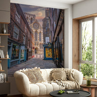 A calm and serene wall covering.

