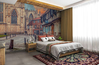 york streetscape wall mural

