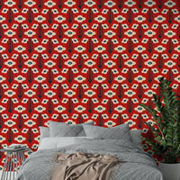 Retro Scandinavian-inspired design wallpaper.

