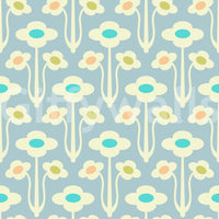 Floral wallpaper with a gentle, painterly feel.


