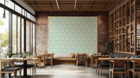 Retro Scandinavian-inspired design wallpaper.

