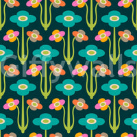 Floral wallpaper with a gentle, painterly feel.

