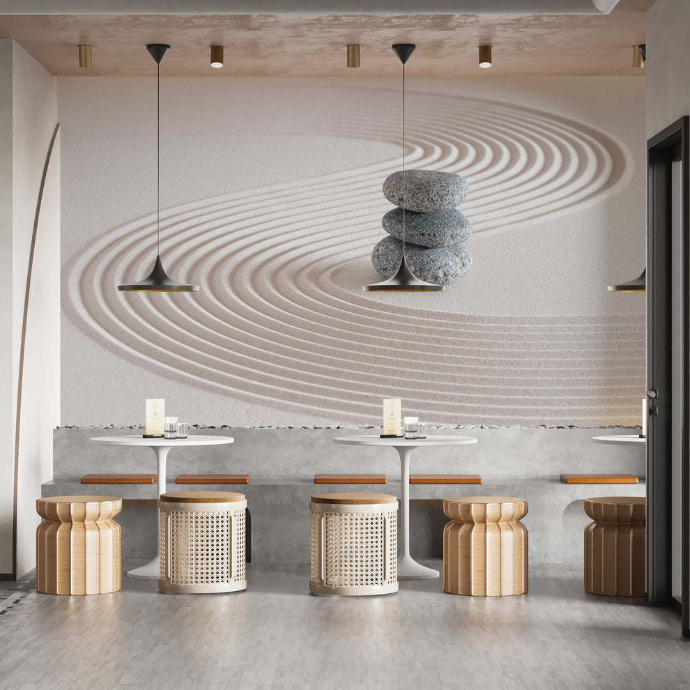 Zen Garden Stones Balance Wall Mural - Giffywalls