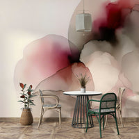 Minimalist nature art for a home office with black accents