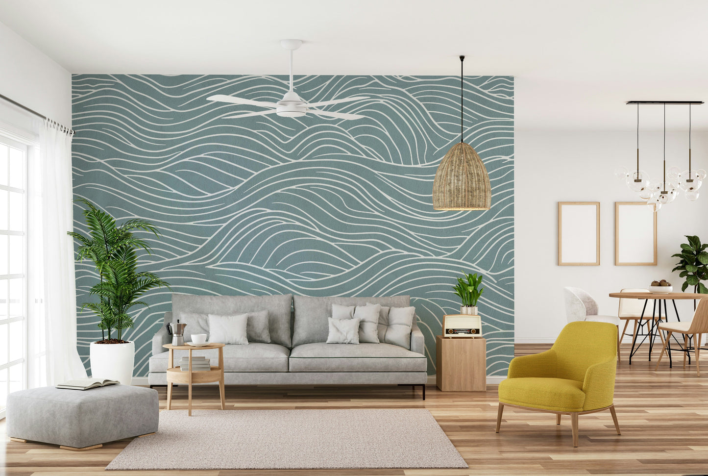 Mural wallpaper capturing a peaceful atmosphere


