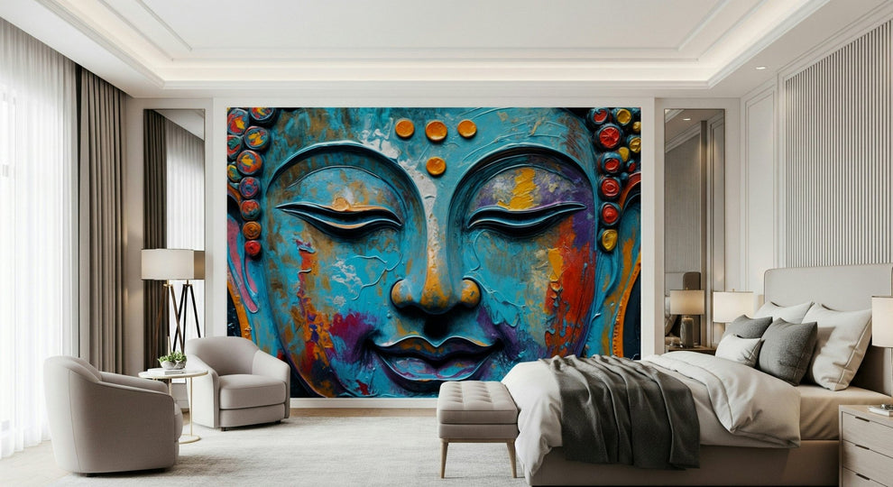 Zenith Buddha Wall Mural | Spiritual Zen Decor