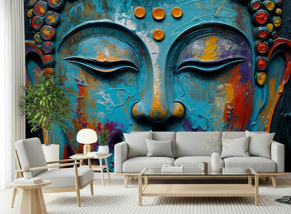Zenith Buddha Wall Mural | Spiritual Zen Decor