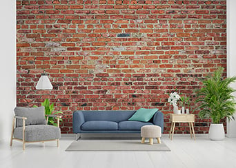 Brick Removable Peel and Stick Wallpaper for Walls | Giffywalls