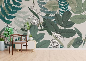 Removable Tropical Wallpaper